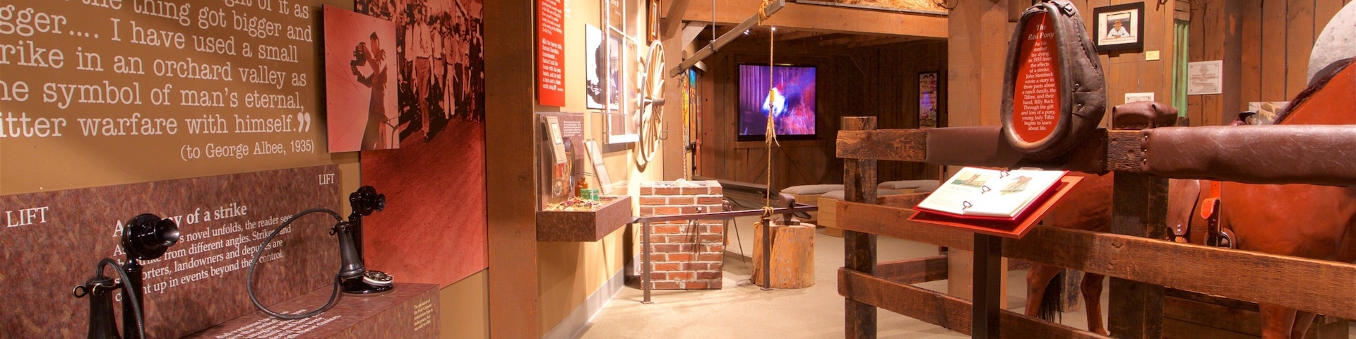 National Steinbeck Center showing interior views and heritage elements