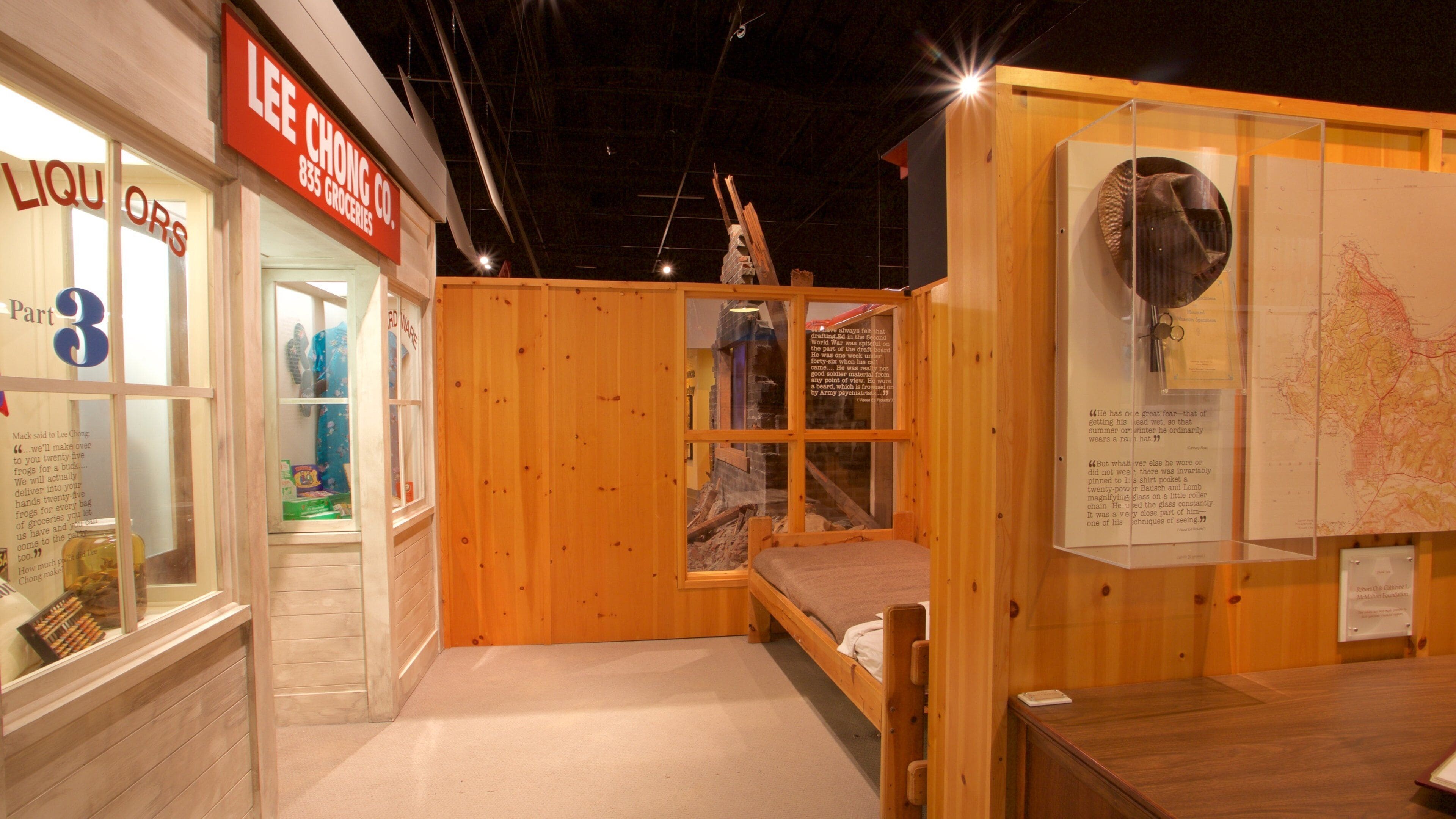 Det nasjonale Steinbeck-senteret fasiliteter samt kulturarv og innendørs