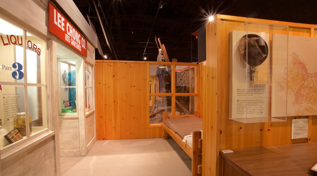 Det nasjonale Steinbeck-senteret fasiliteter samt kulturarv og innendørs