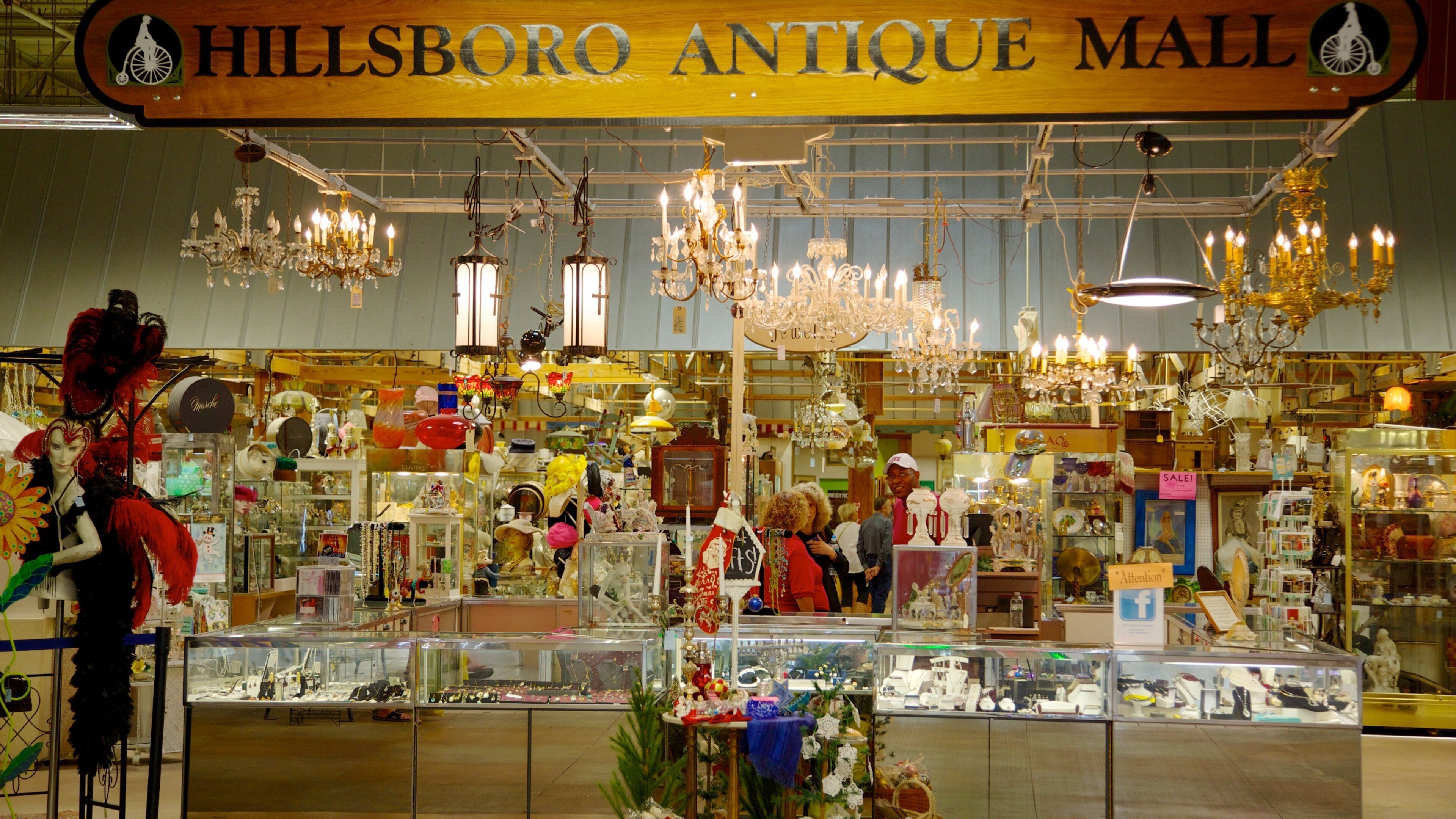 Festival Flea Market som inkluderar marknader, skyltar och interiörer