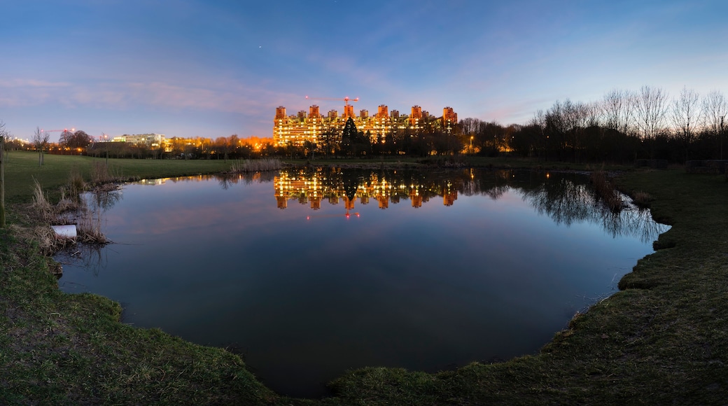 University Hospital Aachen at Night Panorama
