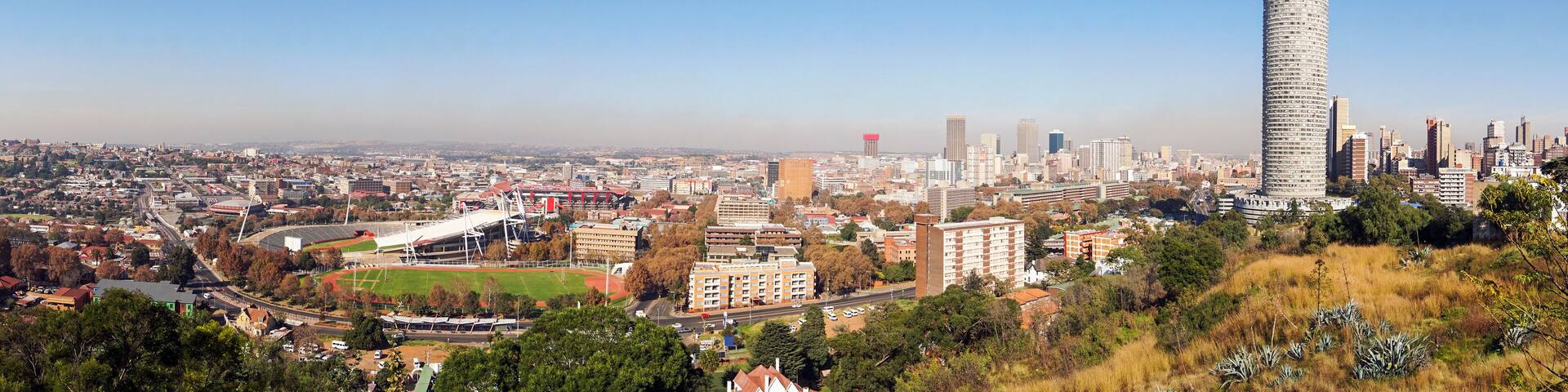 Panoramic view of Johannesburg, South Africa