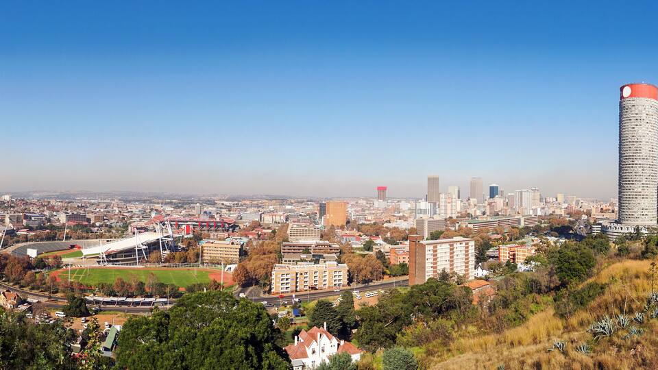 Panoramic view of Johannesburg, South Africa