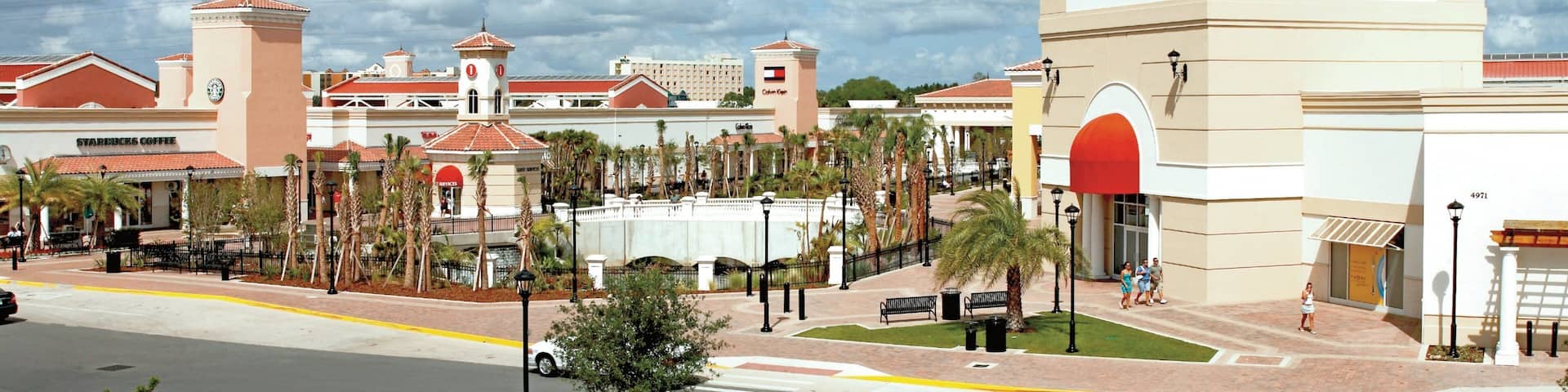 Orlando mit einem Einkaufen und Beschilderung