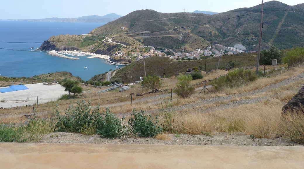Vue depuis le col des Belitres, Portbou (Haut-Ampurdan, Gรฉrone, Catalogne, Espagne)