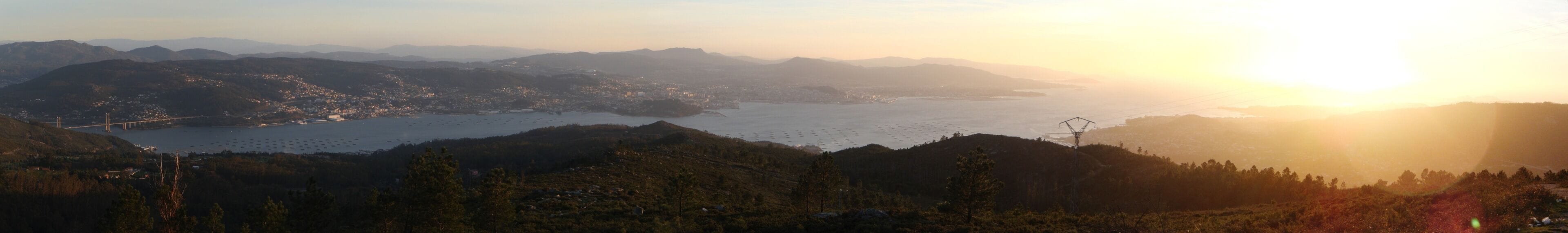 Monte Faro, vista de la ría de Vigo