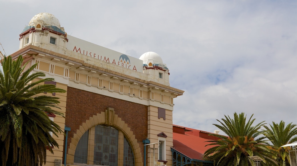 Downtown Johannesburg which includes heritage elements and signage