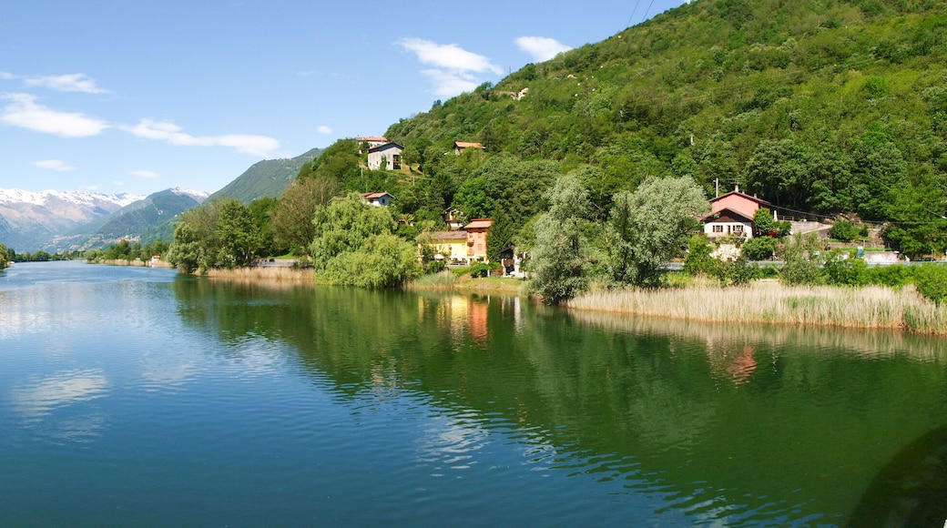 Sorico, lake of Como, Italy: View of the countryside on the floor of Spain