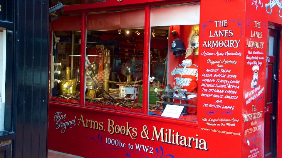 The Lanes which includes shopping and signage