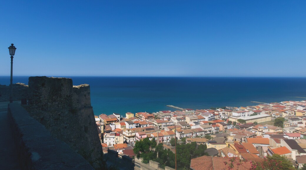 scenic and sunny view of Cariati in summer