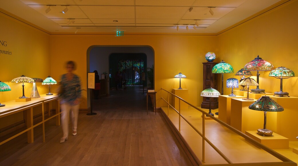 Morse Museum of American Art featuring interior views as well as an individual femail
