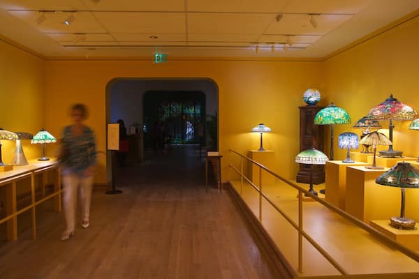 Morse Museum of American Art featuring interior views as well as an individual femail