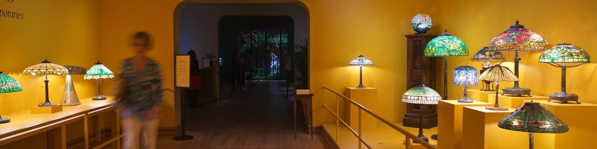 Morse Museum of American Art featuring interior views as well as an individual femail