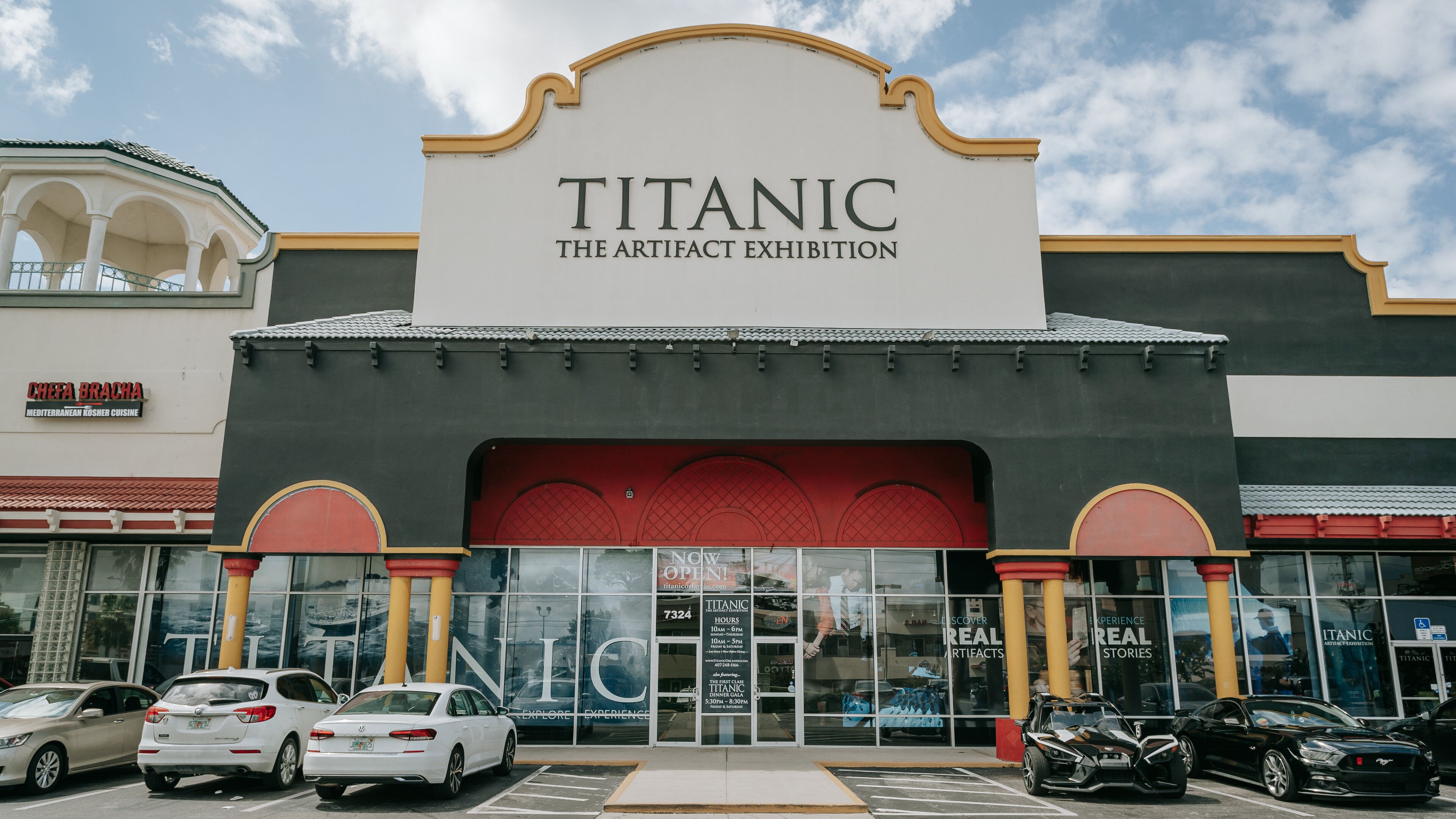 Titanic the Experience showing signage