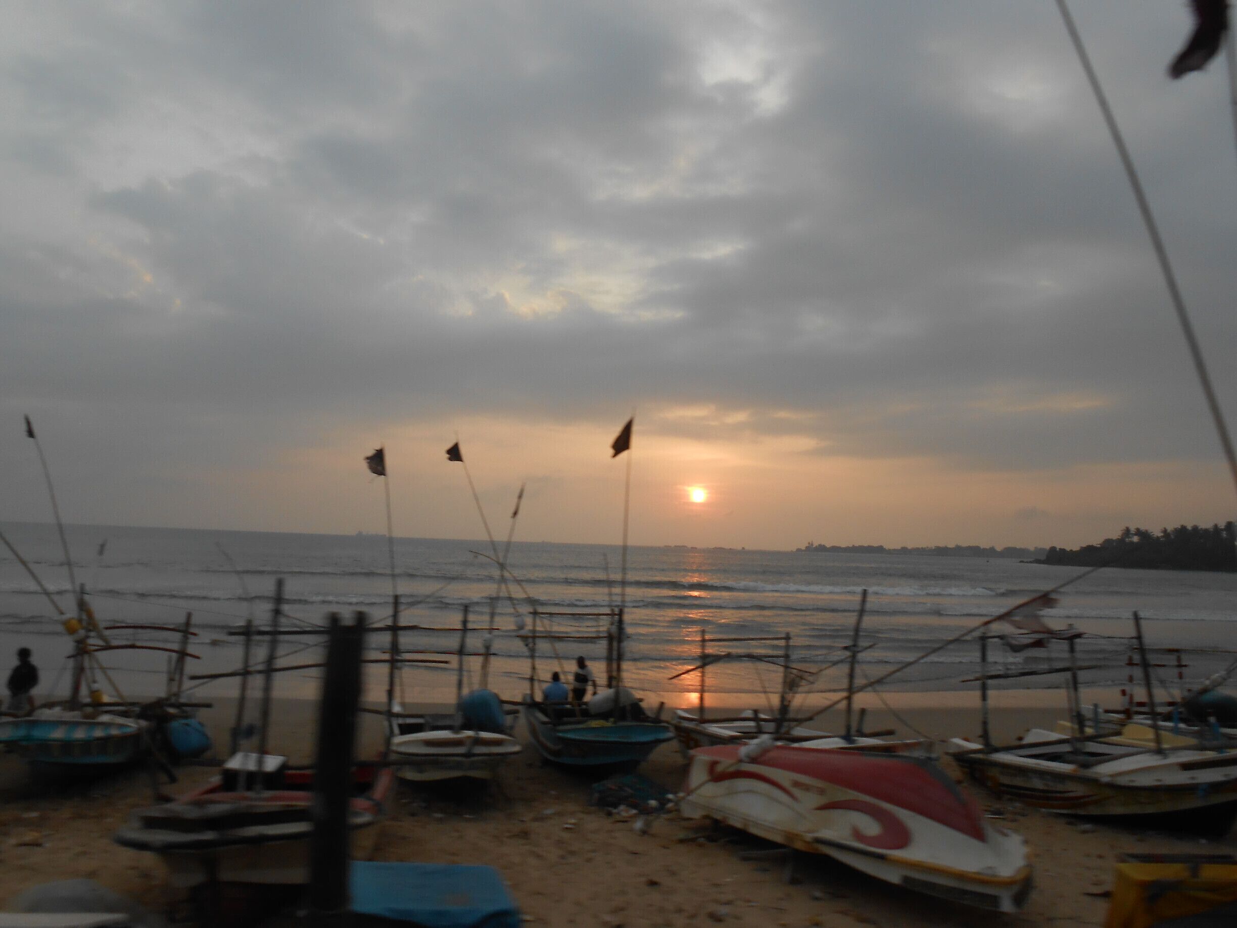 sunset, view between Unawatuna and Galle