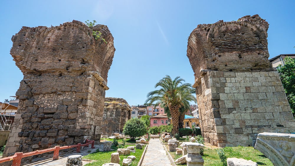 Scenic views of the St. Jean Church, which was one of the Seven Churches mentioned in the Book of Revelation was the city of Philadelphia, now known as Alaşehir.