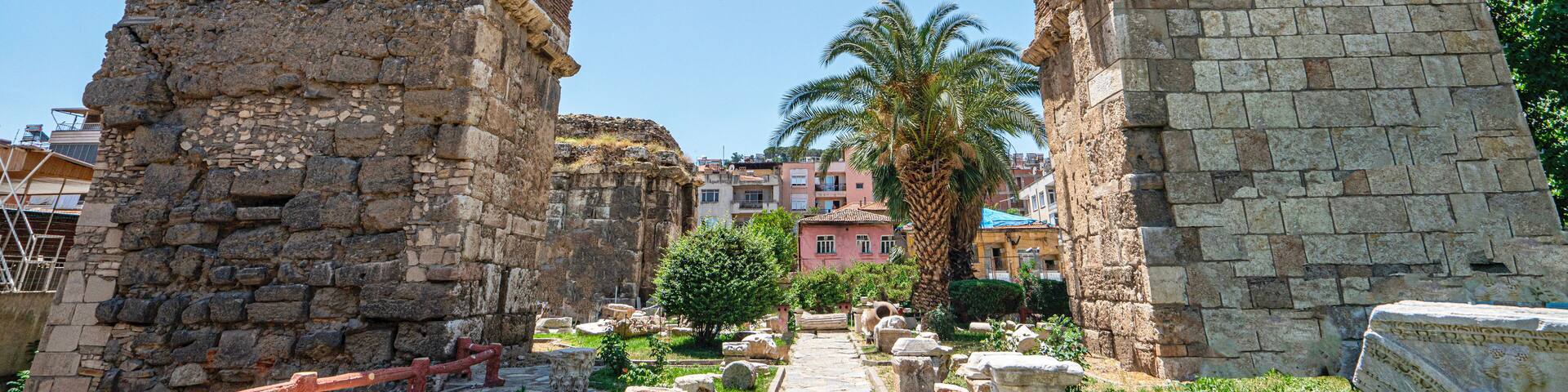 Scenic views of the St. Jean Church, which was one of the Seven Churches mentioned in the Book of Revelation was the city of Philadelphia, now known as Alaşehir.