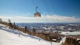 Express Gondola featuring snow, landscape views and a gondola