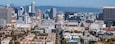 Aerial view of the San Francisco city hall. San Francisco City Hall seen from Civic Center Plaza