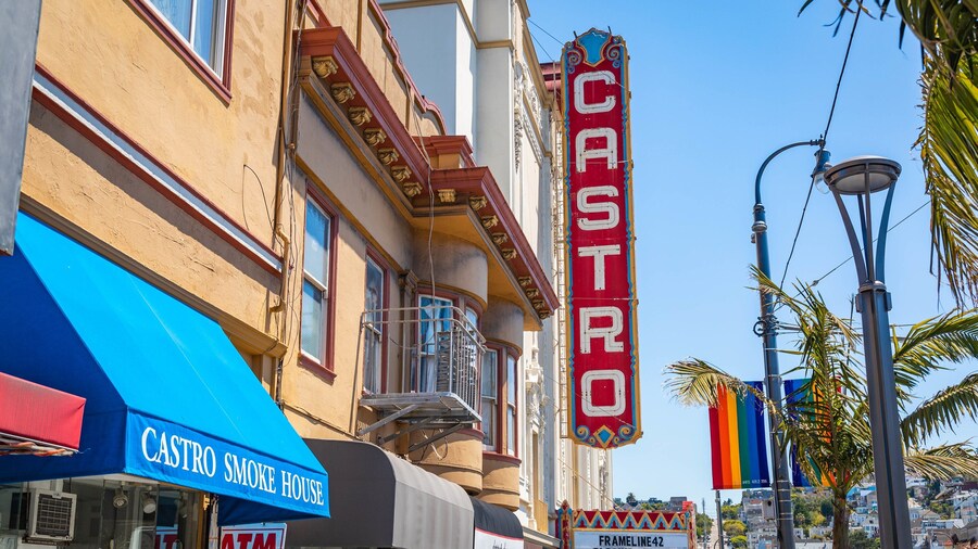Castro Theatre showing signage