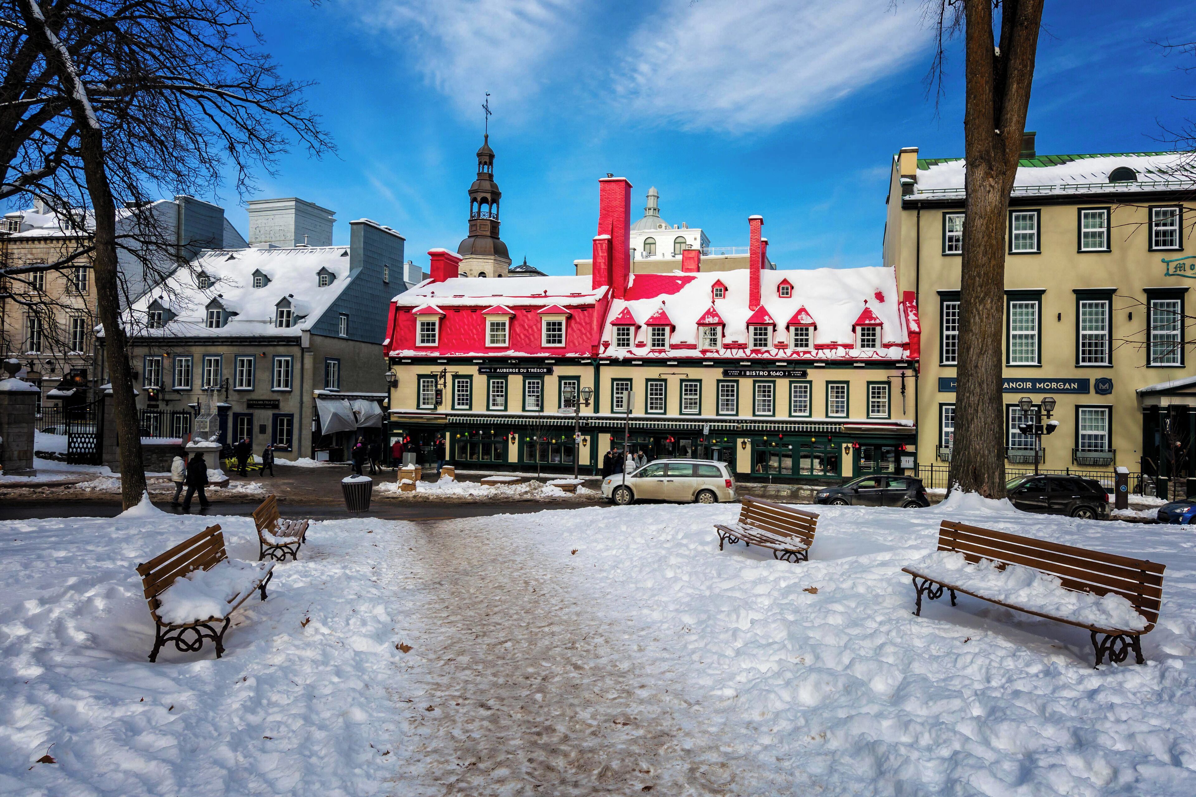 Beautiful colors at old Quebec.