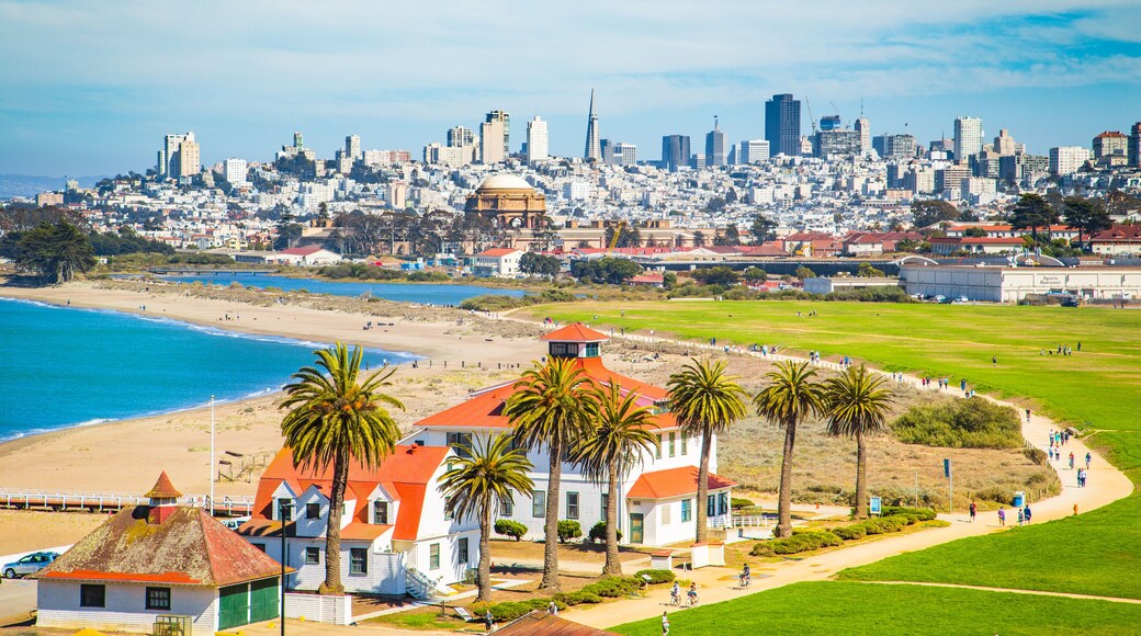 San Francisco skyline with Crissy Field, California, USA