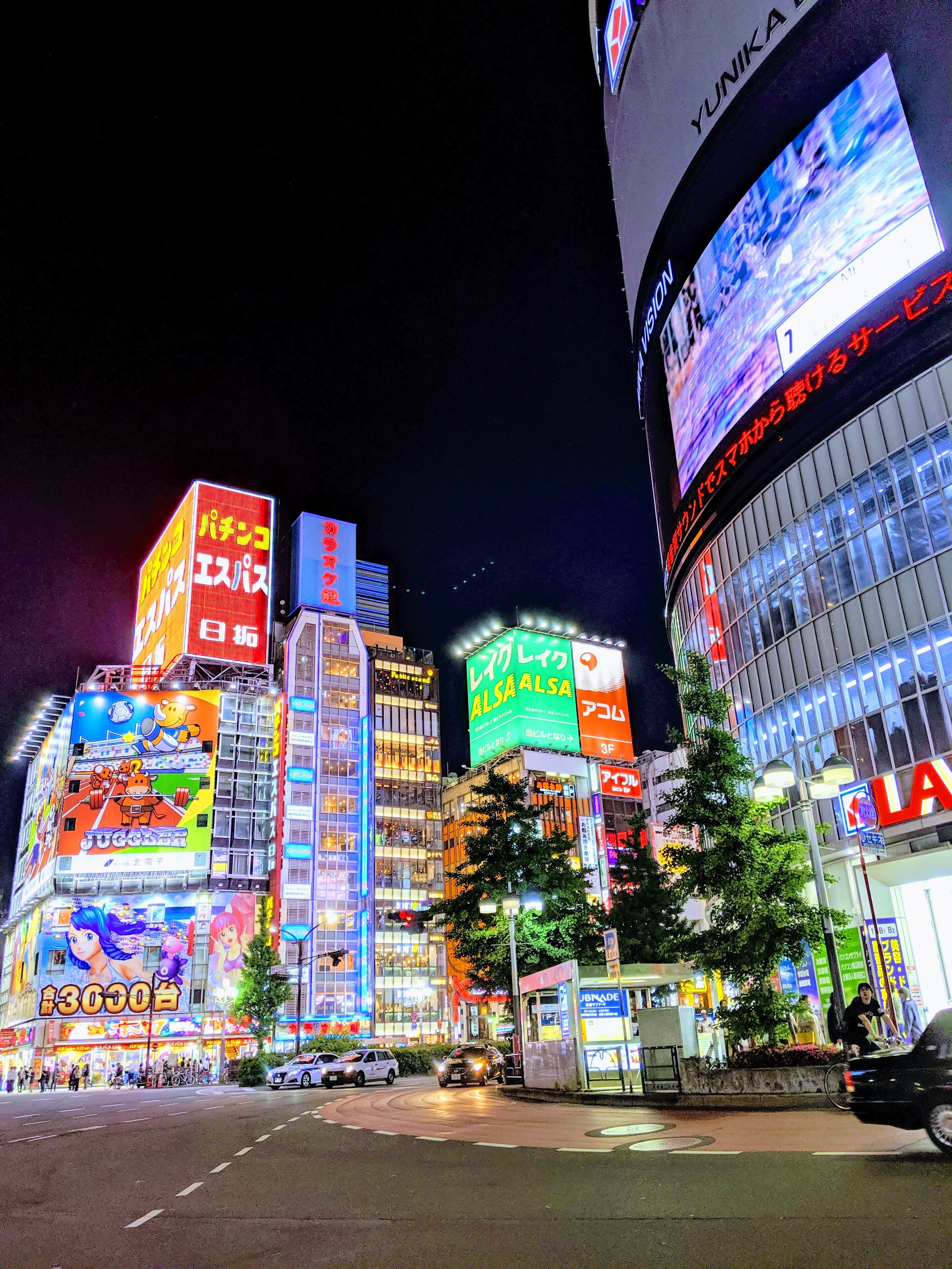 Bright lights in Shinjuku
