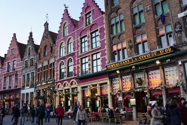 Located in the Flemish region, the medieval town of Bruges should be added to your list of places to visit in Belgium. The Market Square itself is surrounded by fine architecture from different periods.