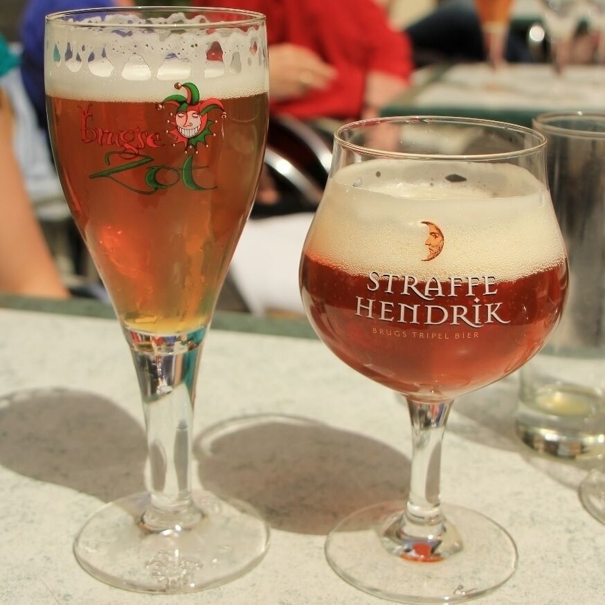 With a beautiful outdoor courtyard, De Halve Maan is a great escape from the busy streets of Brugge. Though, it can get quite crowded here as well as it is one of the most famous and oldest breweries in the city. They only serve 2 brews and it is best to try both!