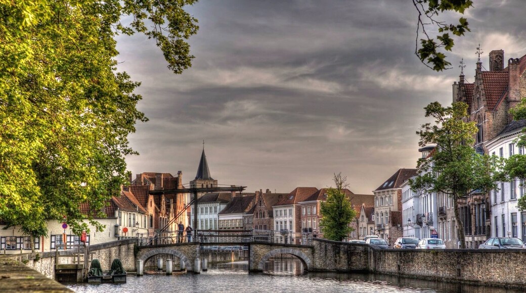 My lovely city! With the St-Gillis church on the background.