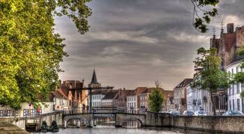 My lovely city! With the St-Gillis church on the background.