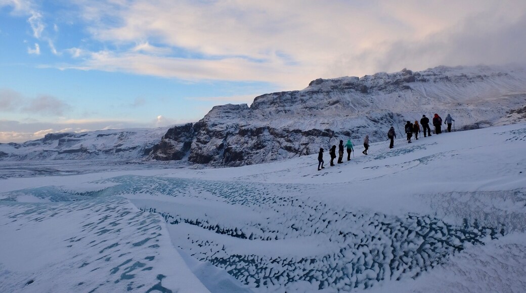Glacier hiking on Solheimajokull, Iceland