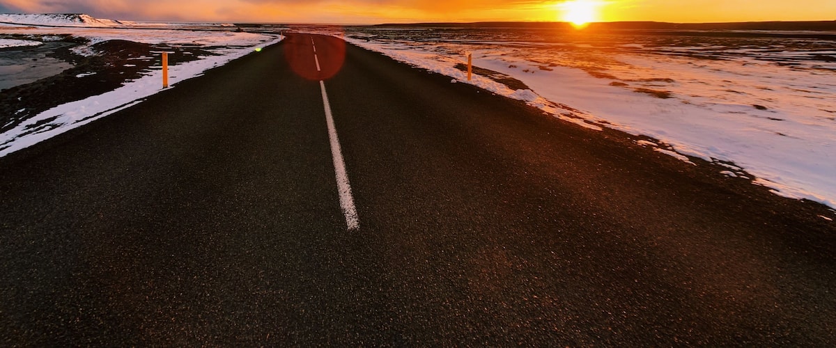 I will never forget this sunset. We had just left the last stop on our first day in Iceland and were already on a high from the amazing beauty we witnessed when we saw the sun setting on this lonely road. Of course I had to pull over and snap a pic #iceland #ringroad #OnTheRoad #expedia #travel #nature #roadtrip #sunset