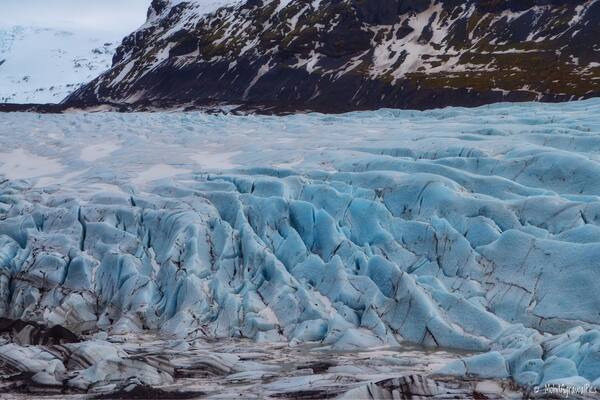 Ice can be a very interesting subject! The SĂłlheimajökull glacier tongue extends from the great MĂœrdalsjökull glacier, down to the sandy plains of the Icelandic south coast. The spectacular surroundings are marked by rugged and majestic rock formations thoroughly shaped by the glacier | www.facebook.com/MohitAgrawalPics