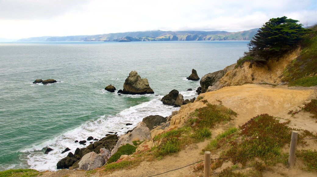 Land\'s End which includes general coastal views and rugged coastline