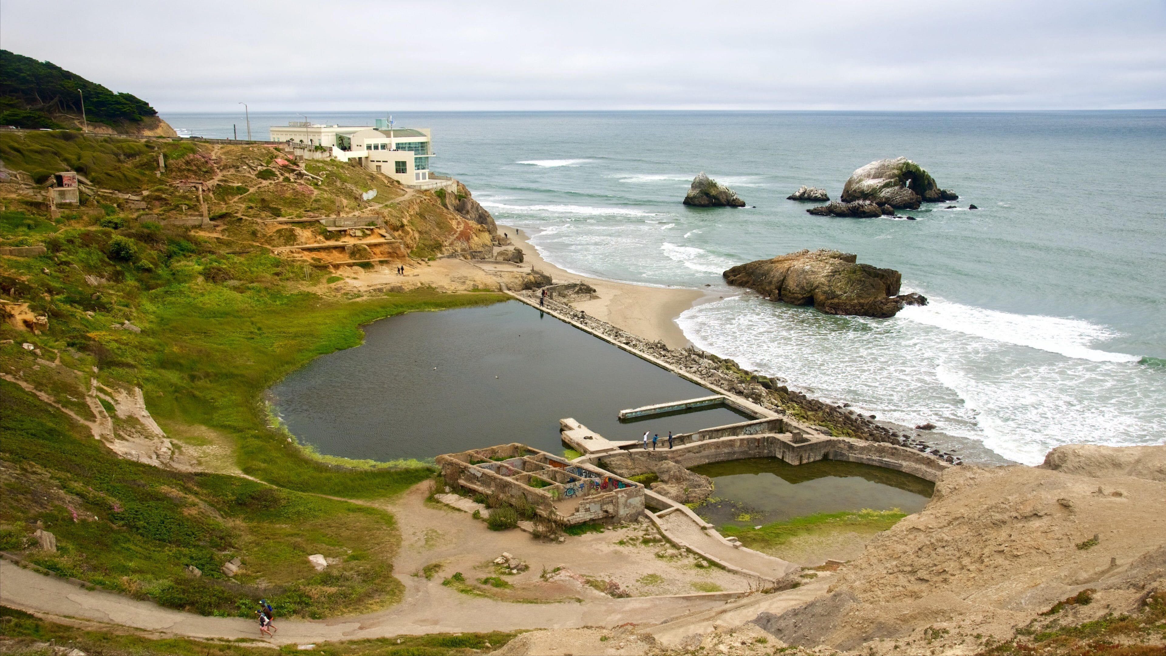 Land\'s End which includes landscape views and general coastal views