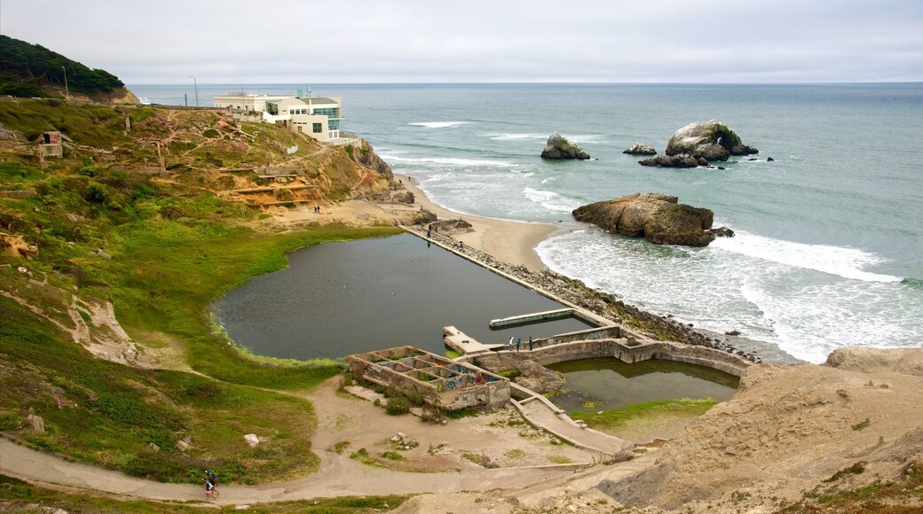 Land\'s End which includes landscape views and general coastal views