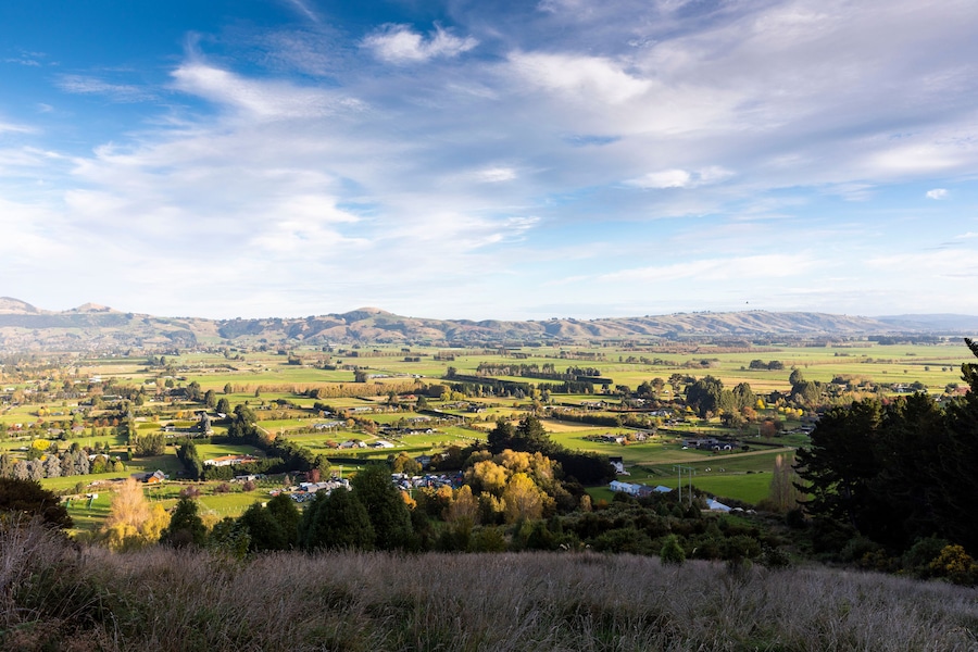 Taieri Plains near Mosgiel, Otago, New Zealand