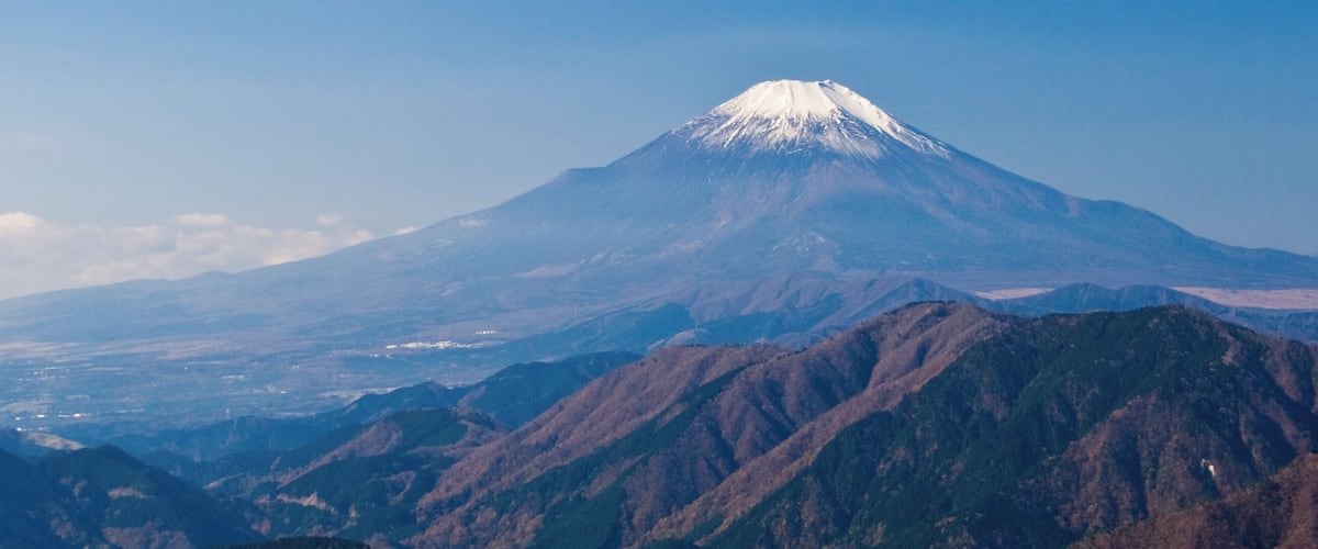 View of Mt. Fuji from Tanzawa, Kanagawa, Japan.