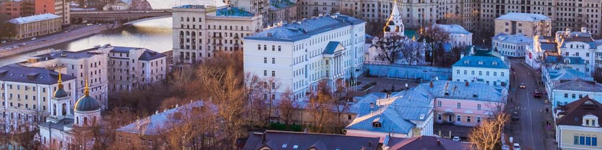 Sunset in Tagansky District, Moscow; Shutterstock ID 275356823; PO: Hcom Destination Content neighborhoods; Client: Hotels.com; Other: Hcom brand budge