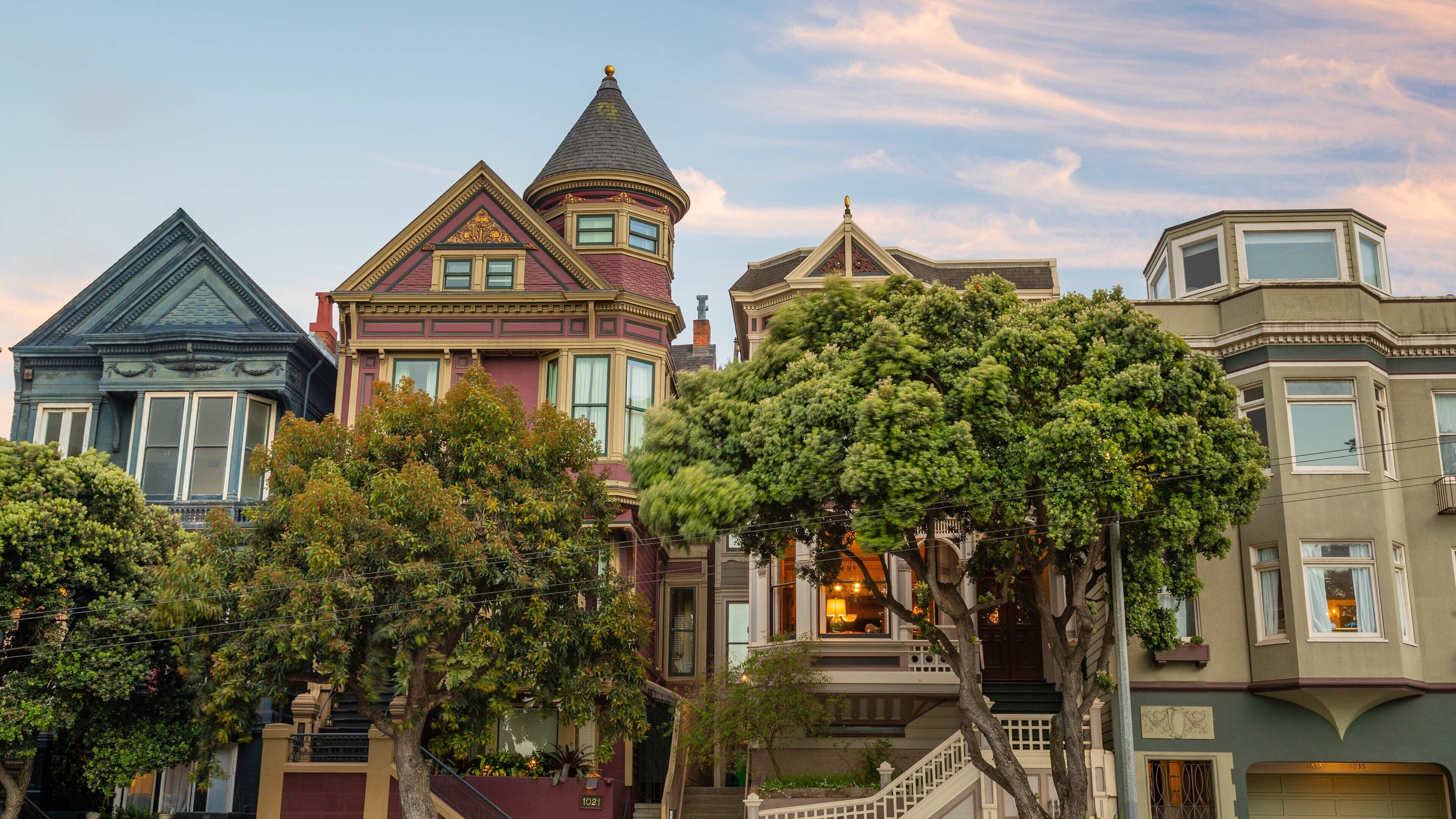 Painted Ladies which includes a house
