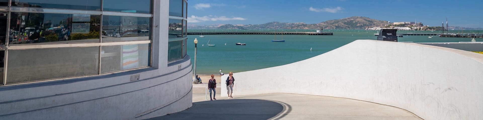 San Francisco Maritime National Historical Park featuring a bay or harbor