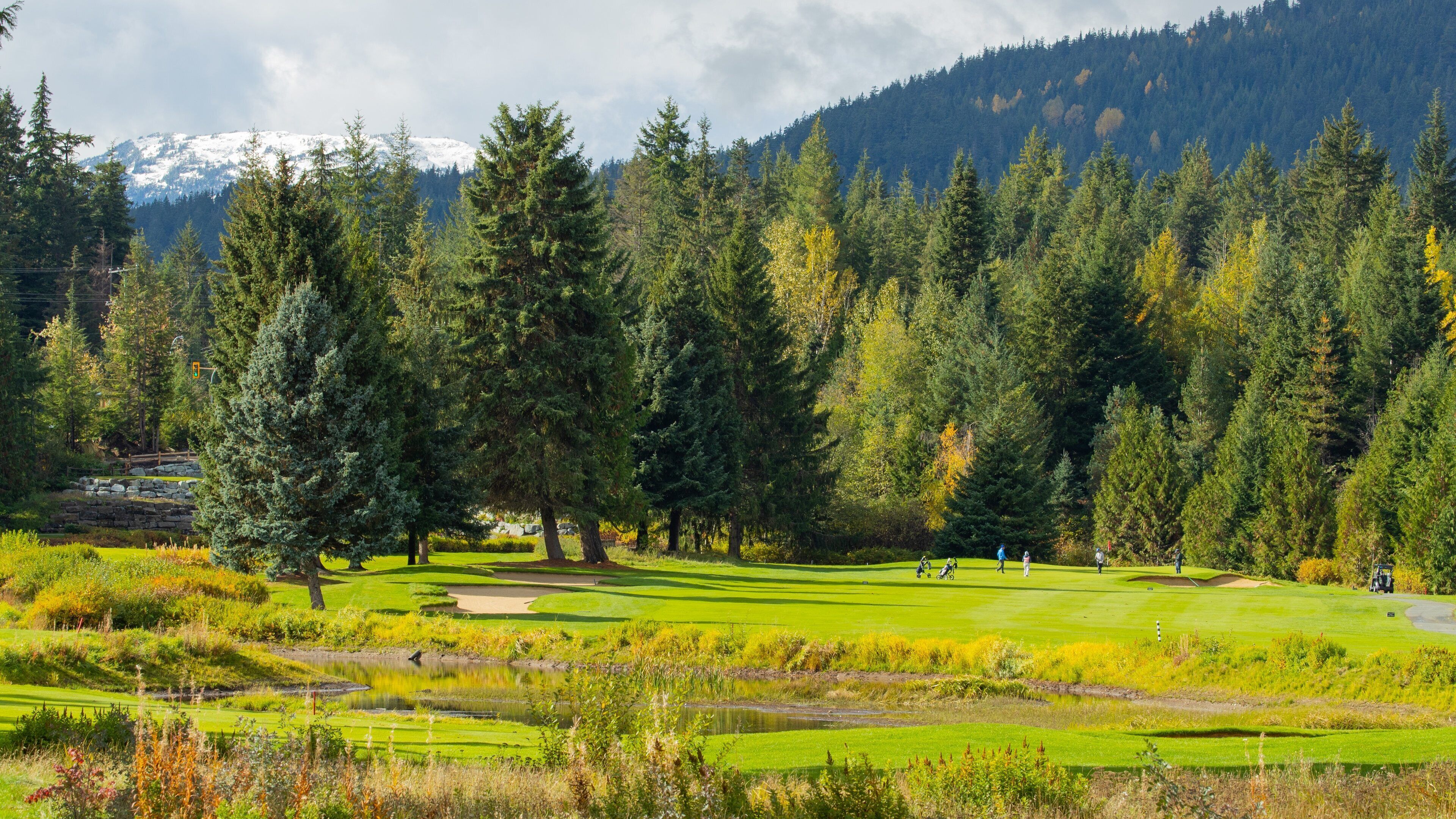 Whistler Golf Club which includes golf and landscape views