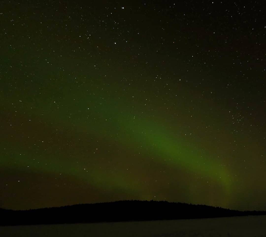 Aurora hunting in Lake Inari area, ended up with that photo. 🇫🇮