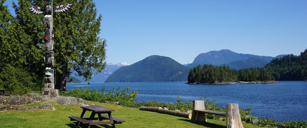 Boat launch in Egmont, BC, Beautiful