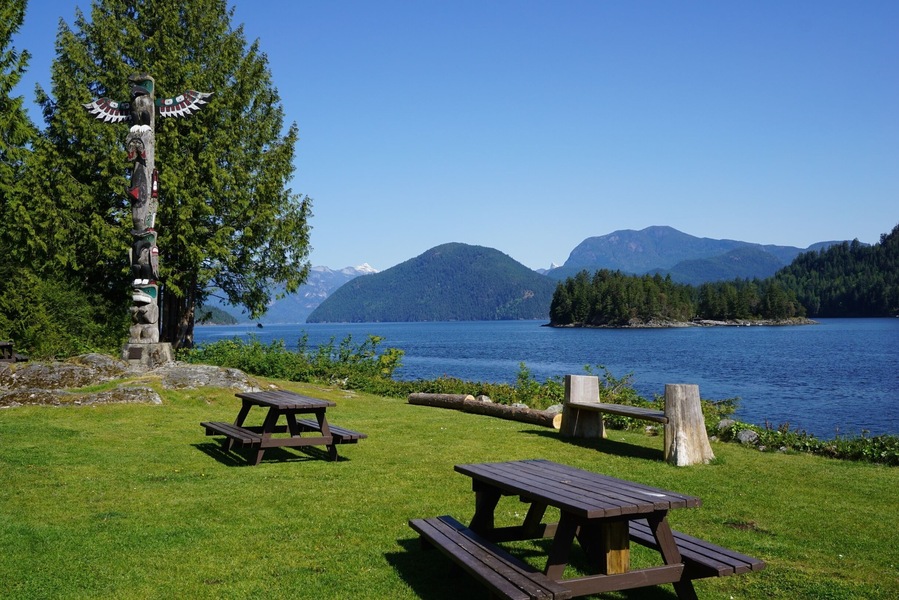 Boat launch in Egmont, BC, Beautiful