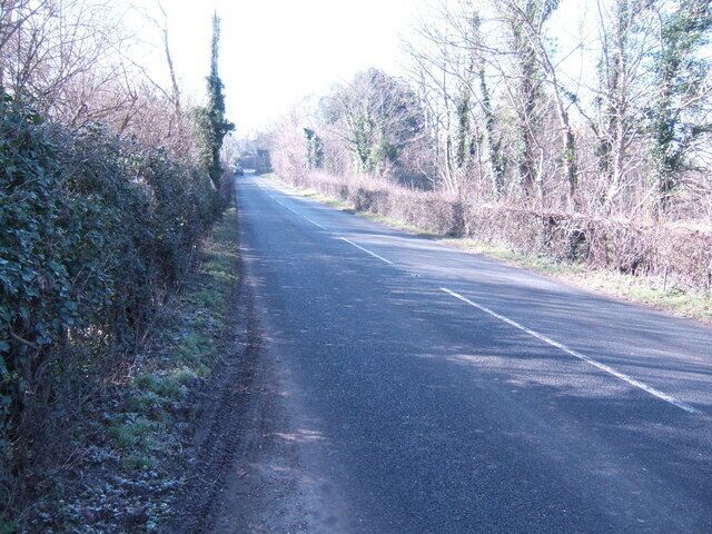 A265 west towards Burwash About 100 yards of this road passes through the gridsquare.