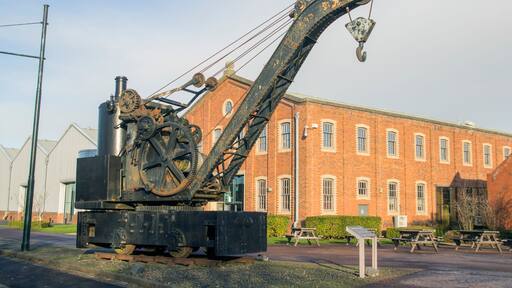Rail Steam Crane, 1944, permanent part of exhibition in Summerlee Museum of Scottish Industrial Life in Coatbridge, North Lanarkshire, Scotland