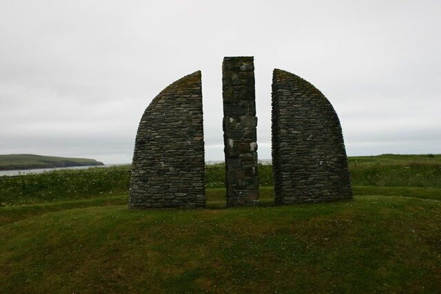 Memorial cairn to the Grias and Coll raiders. After WW1 returning servicemen claimed the land promised them by the government; only after confronting Lord Leverhulme the owner of Lewis and Harris.
