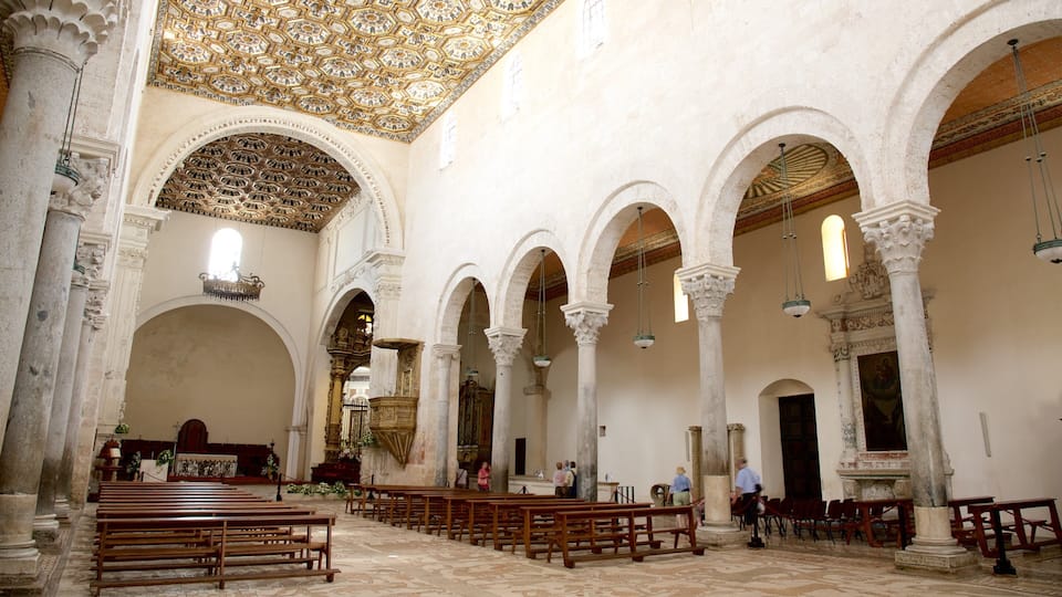 La Cattedrale di Otranto inclusief religieuze elementen, een kerk of kathedraal en interieur